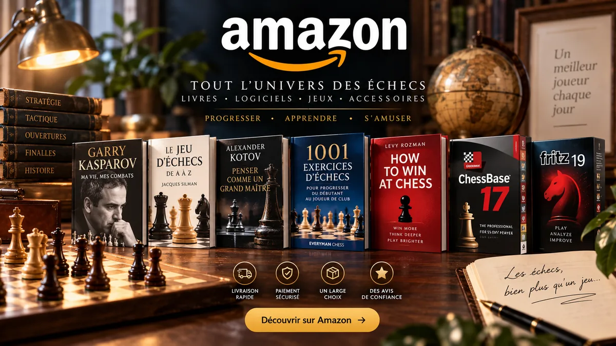 Livres, jeux et accessoires d’échecs sur Amazon