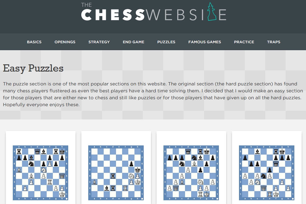 Site de puzzles d'échecs et d'exercices tactiques en ligne